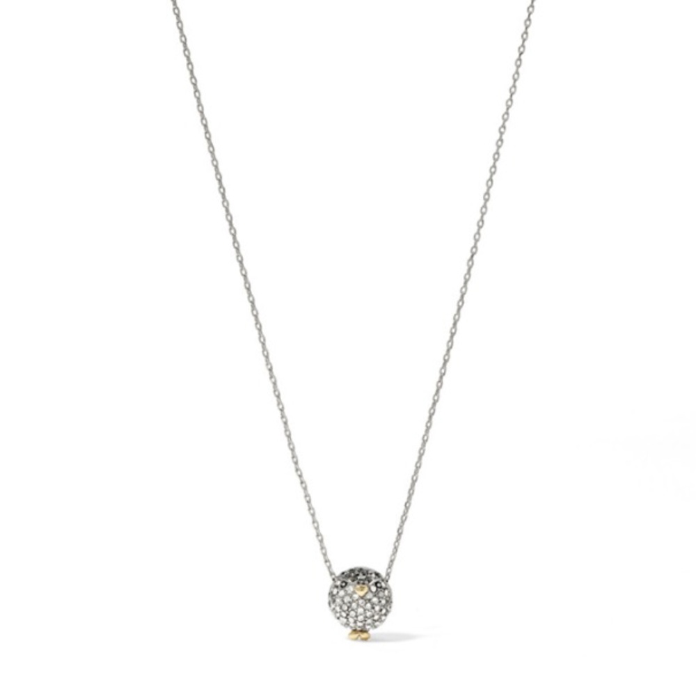 Fossil Glitz penguin necklace